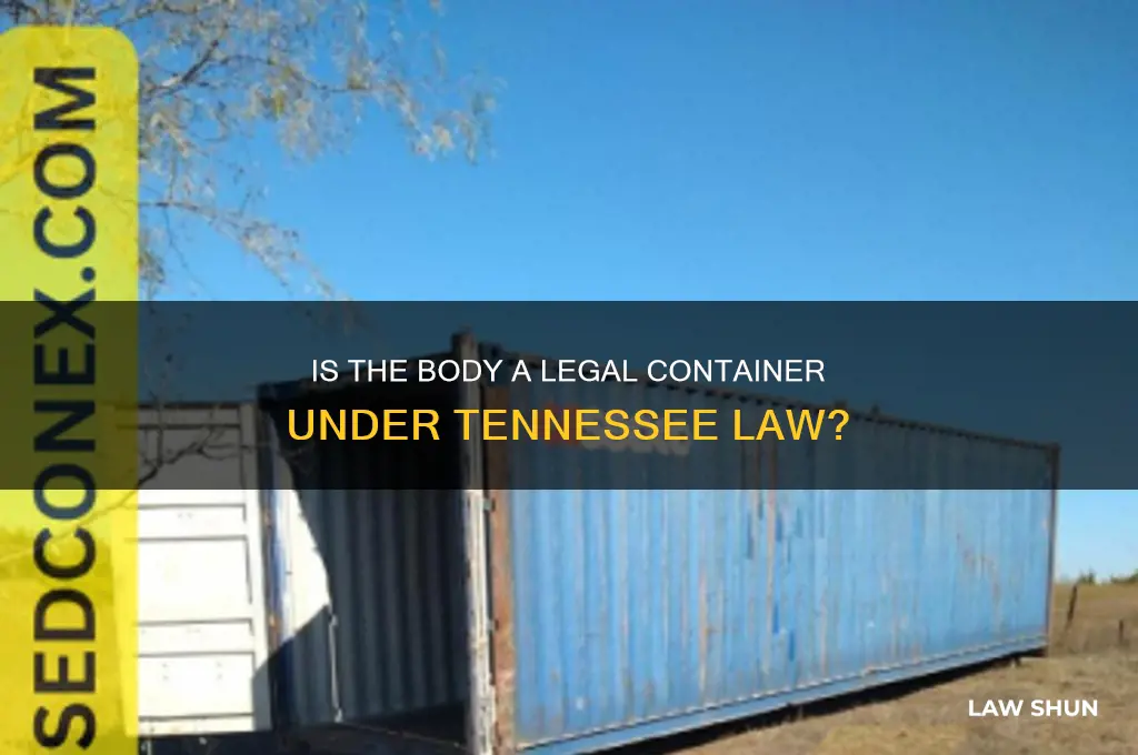 does the body count as a container under tennessee law