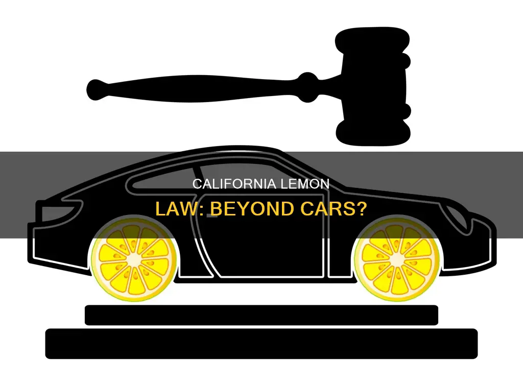 does the california lemon law only apply to cars