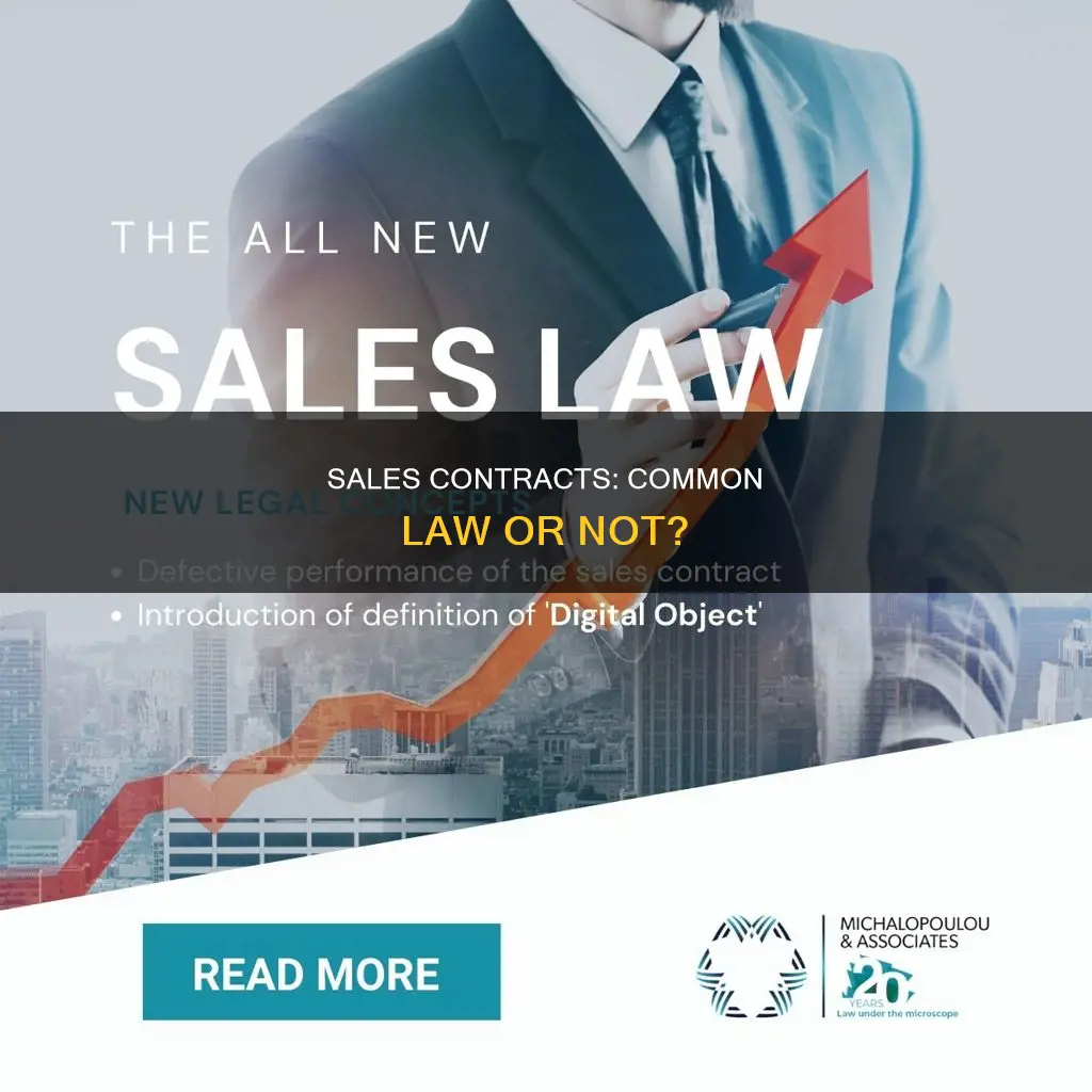 does the common law of contracts apply to sales contracts