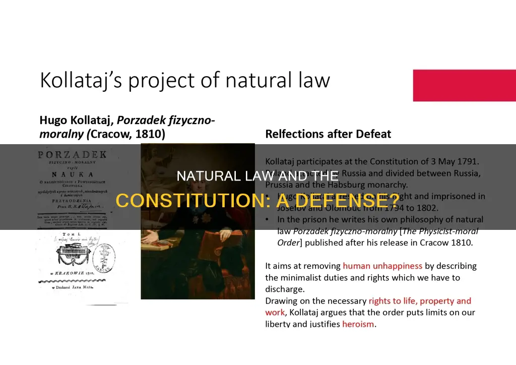 does the constitution defend natural law