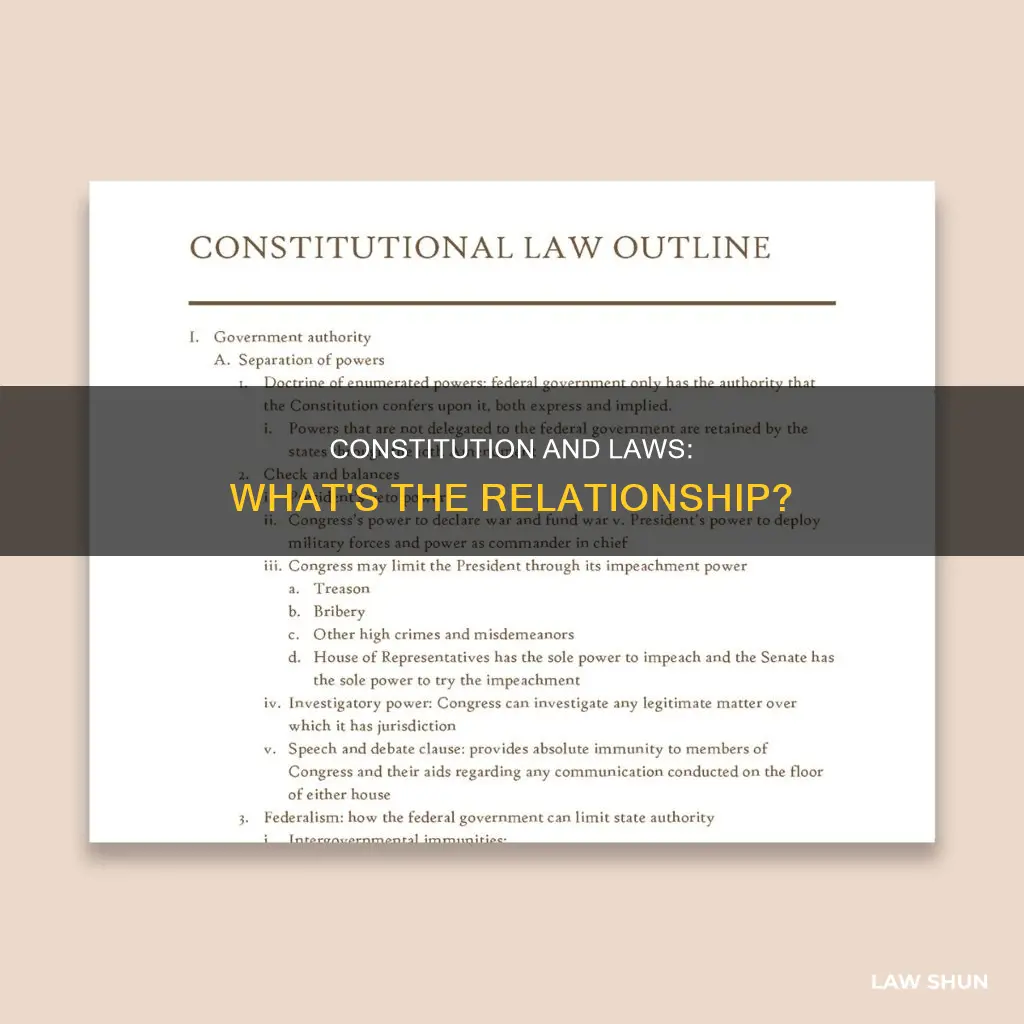 does the constitution name laws
