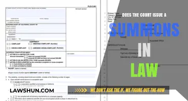 Understanding Court Summons: How and When They Are Issued in Law