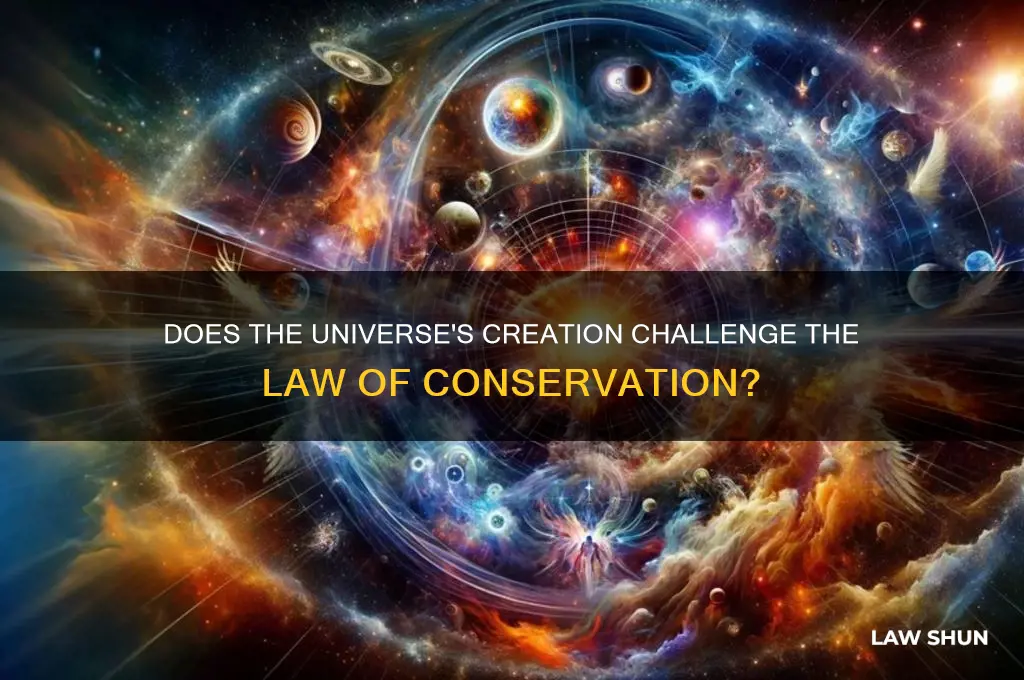 does the creation of the universe defy law of conservation