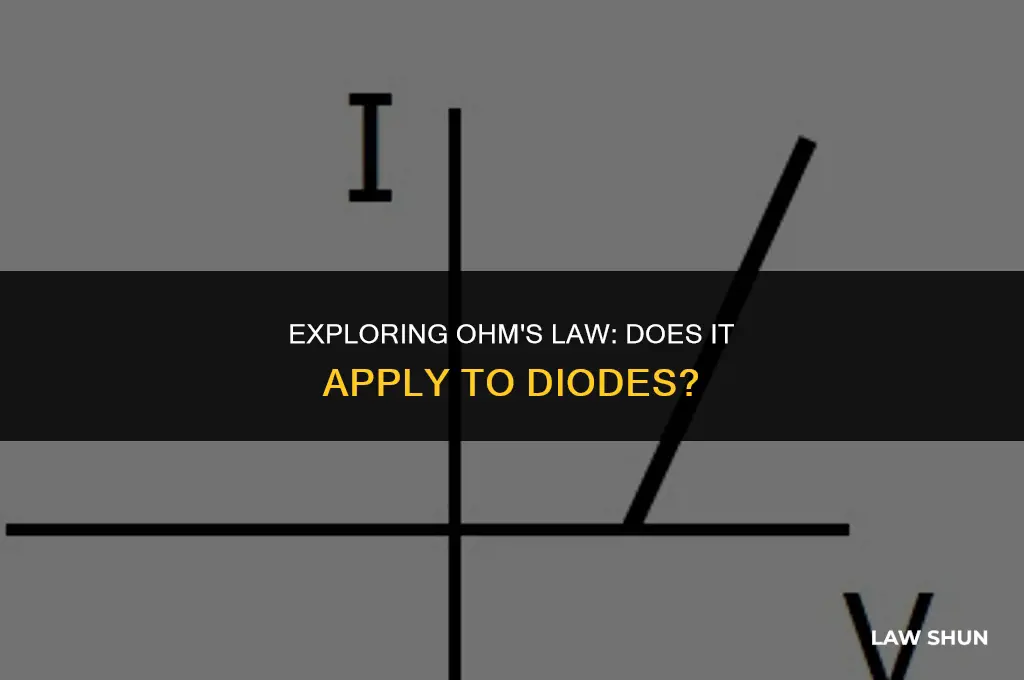 does the diode obey ohm law