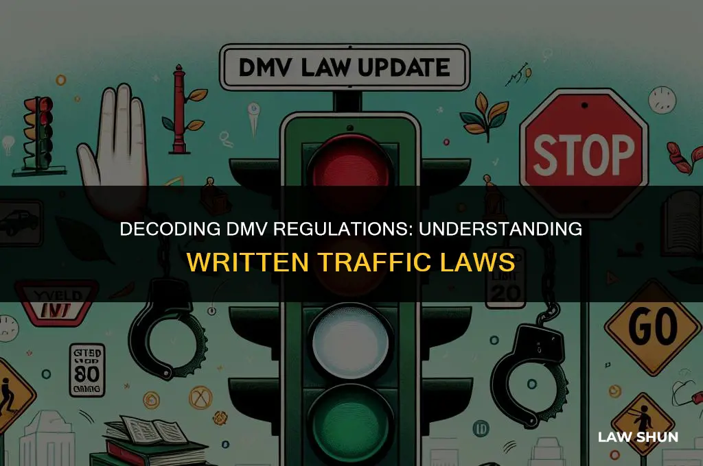 does the dmv written traffic laws