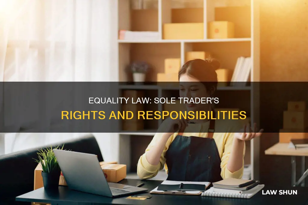 does the equality law apply to sole traders