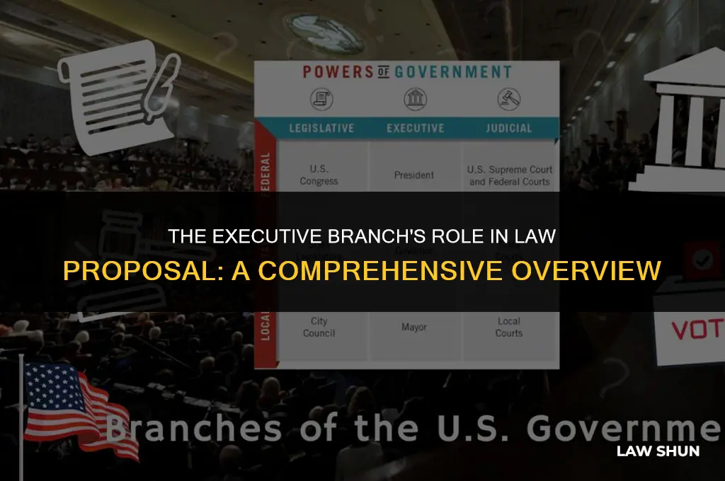 does the executive branch propose laws