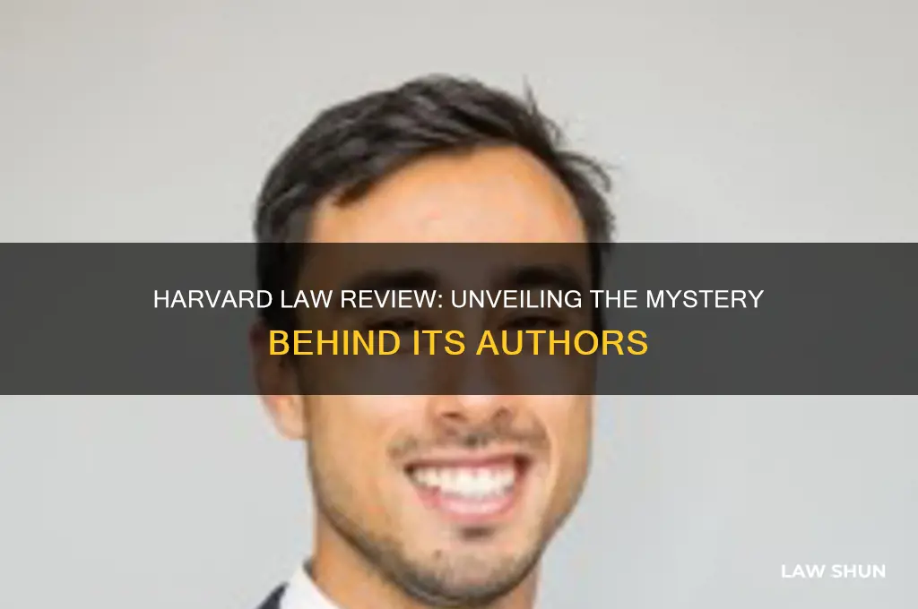 does the harvard law review have authors