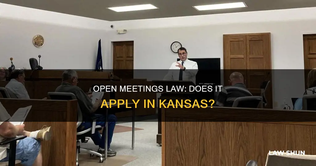 does the kansas open meetings law apply