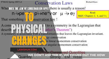 Physical Changes: Law of Conservation Applicability Explored