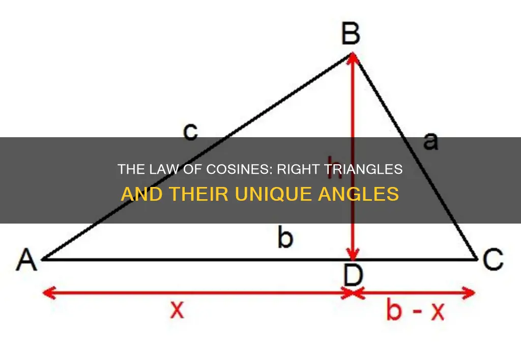 does the law of cosines apply to right triangles