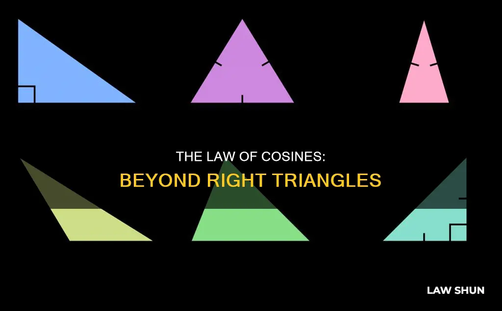 does the law of cosines only apply to right trianlges