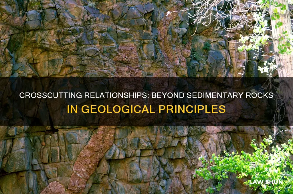 does the law of crosscutting relationships involve sedimentary rock only