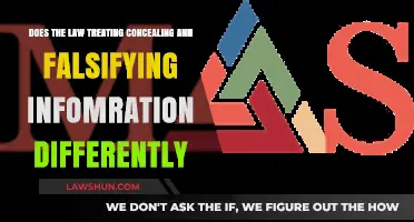 Concealing vs Falsifying: How Law Differentiates These Two Acts