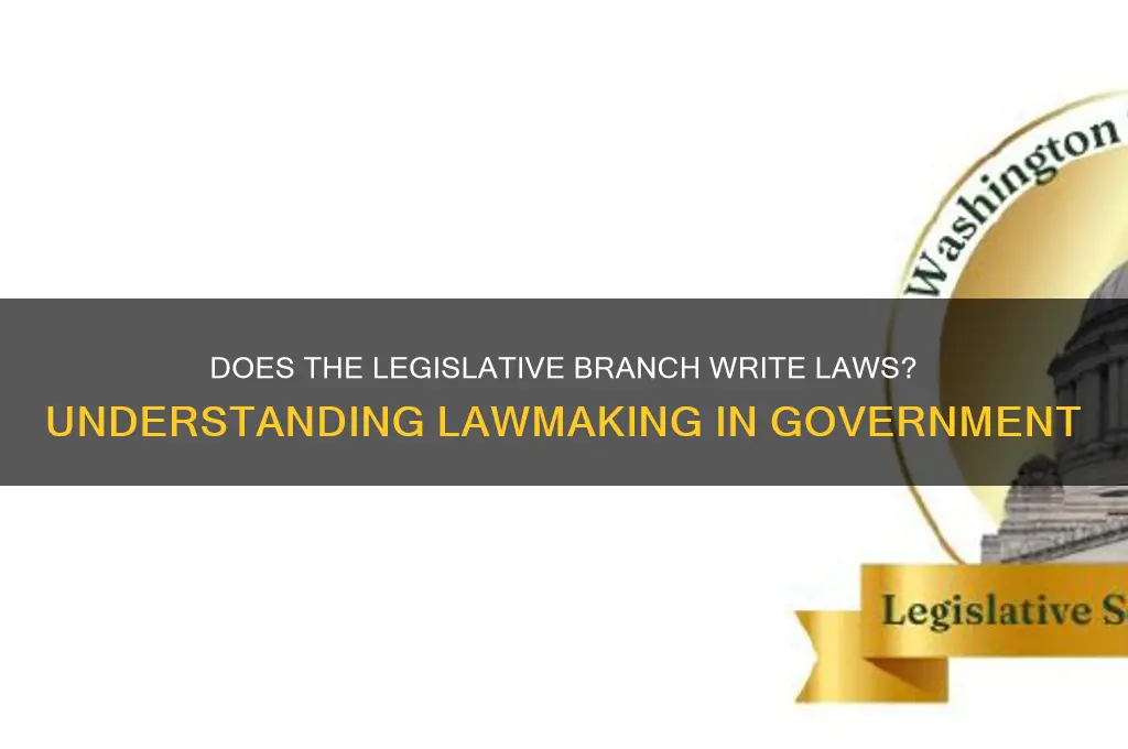 does the legislative branch write laws