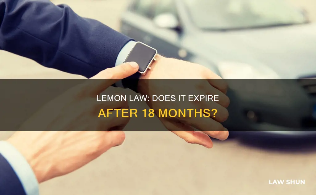 does the lemon law apply after 18 months