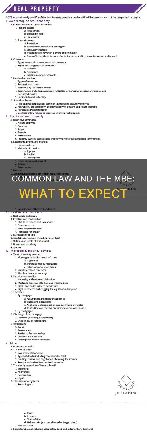 does the mbe test common law