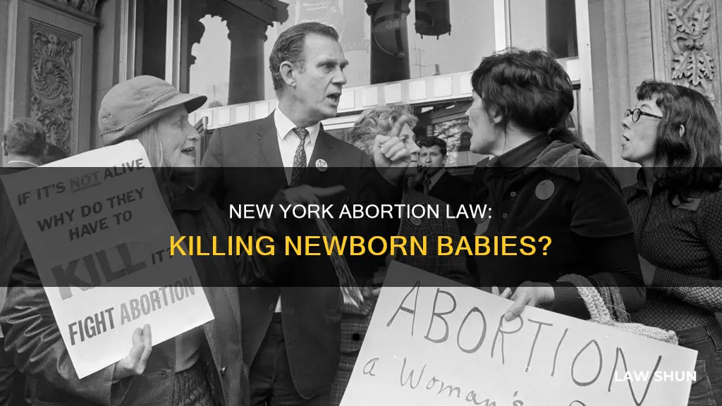 does the nys abortion law allow killing a newborn baby