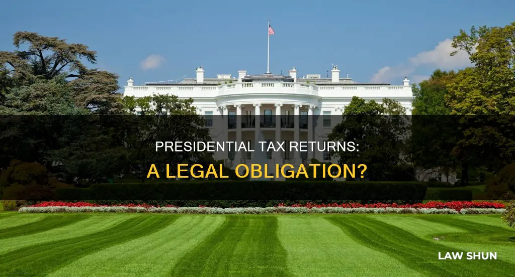 does the president by law have to show us taxes
