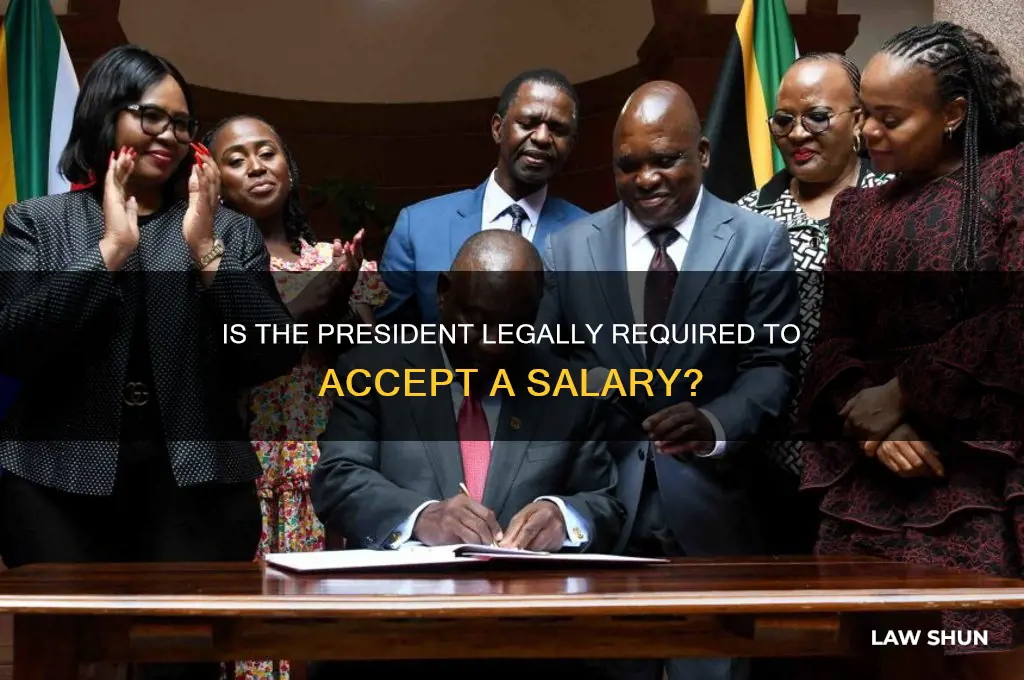 does the president have to take a salary by law