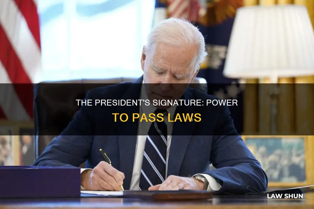 does the president sign bills to become law