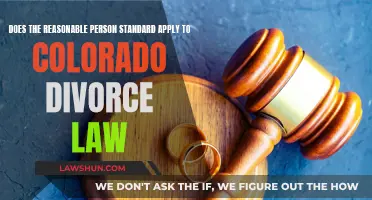 Colorado Divorce Law: Reasonable Person Standard?