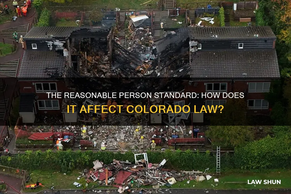 does the reasonable person standard apply yo colorado law