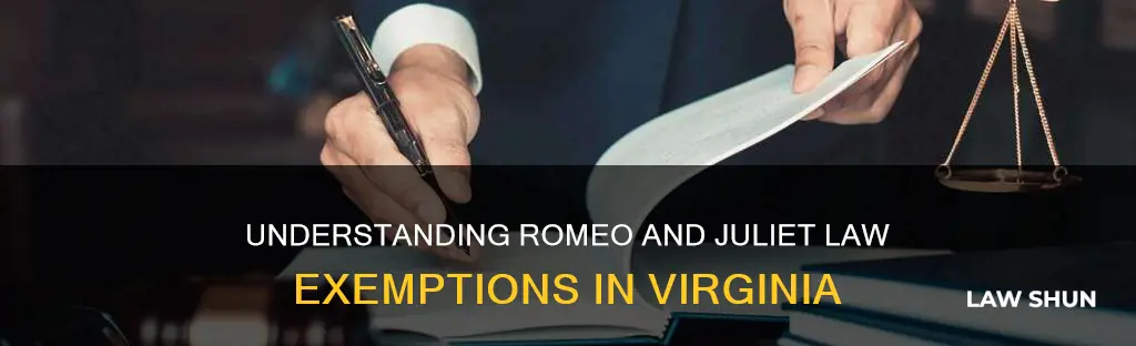 does the romeo and juliet law apply in virginia