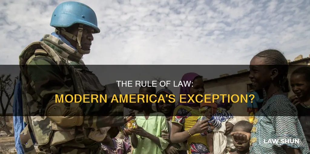 does the rule of law apply modern american