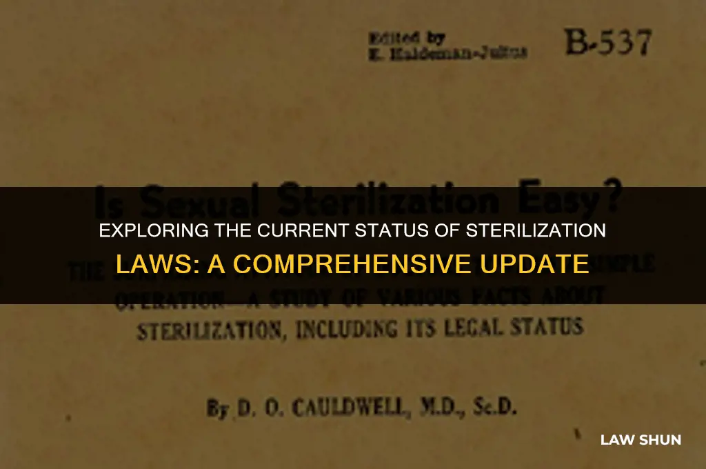 does the sterilization law still exist