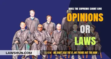 Supreme Court: Opinions vs. Laws—Understanding Judicial Decisions