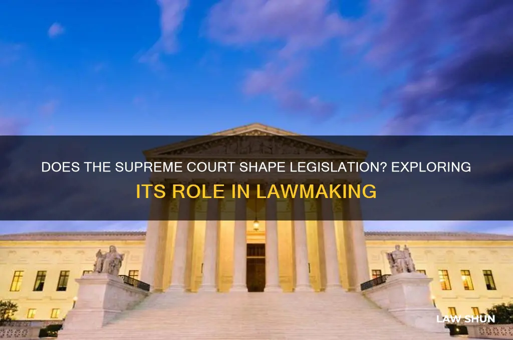 does the supreme court help in making laws