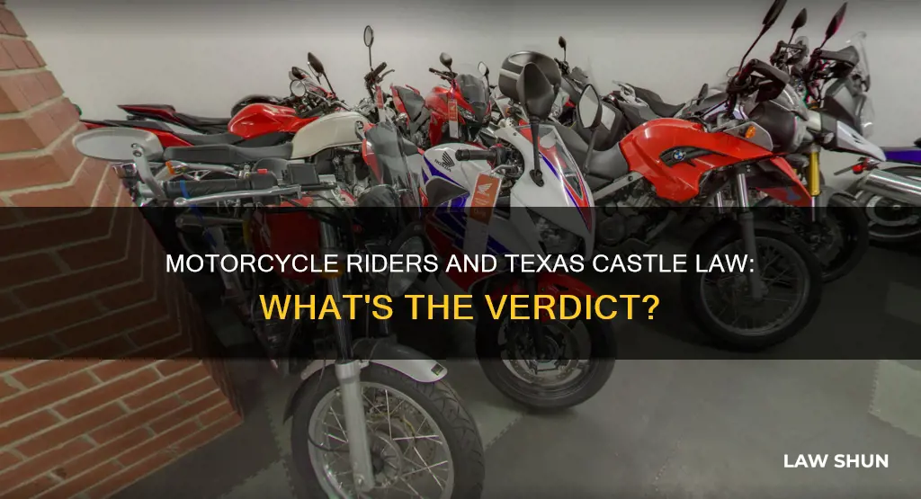 does the texas castle law apply to motorcycles