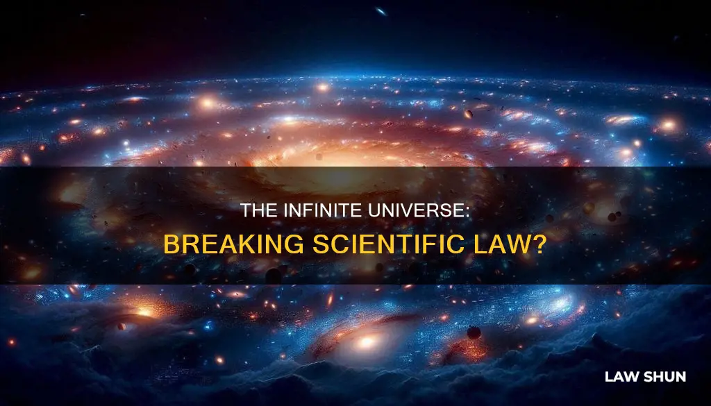 does the universe being infinite break scientific law