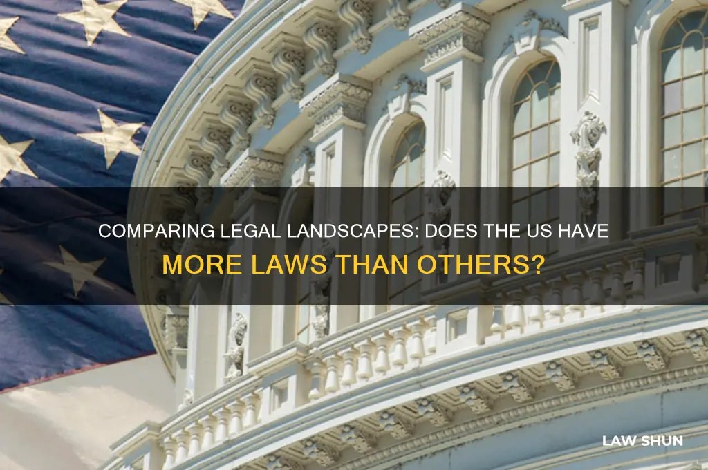 does the us have more laws than other countries