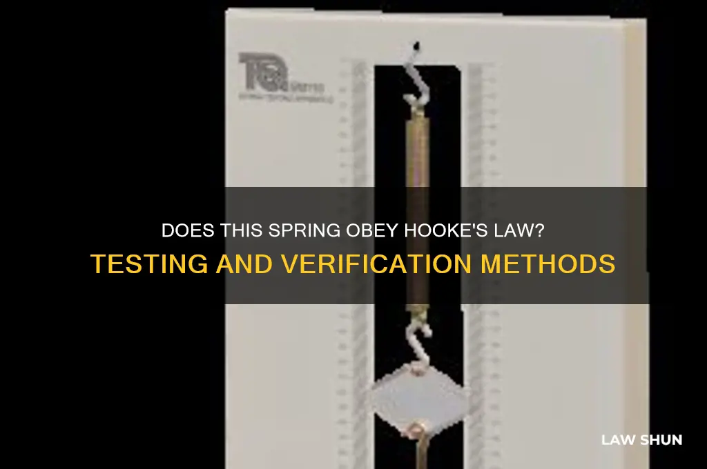 does this spring obey hooke