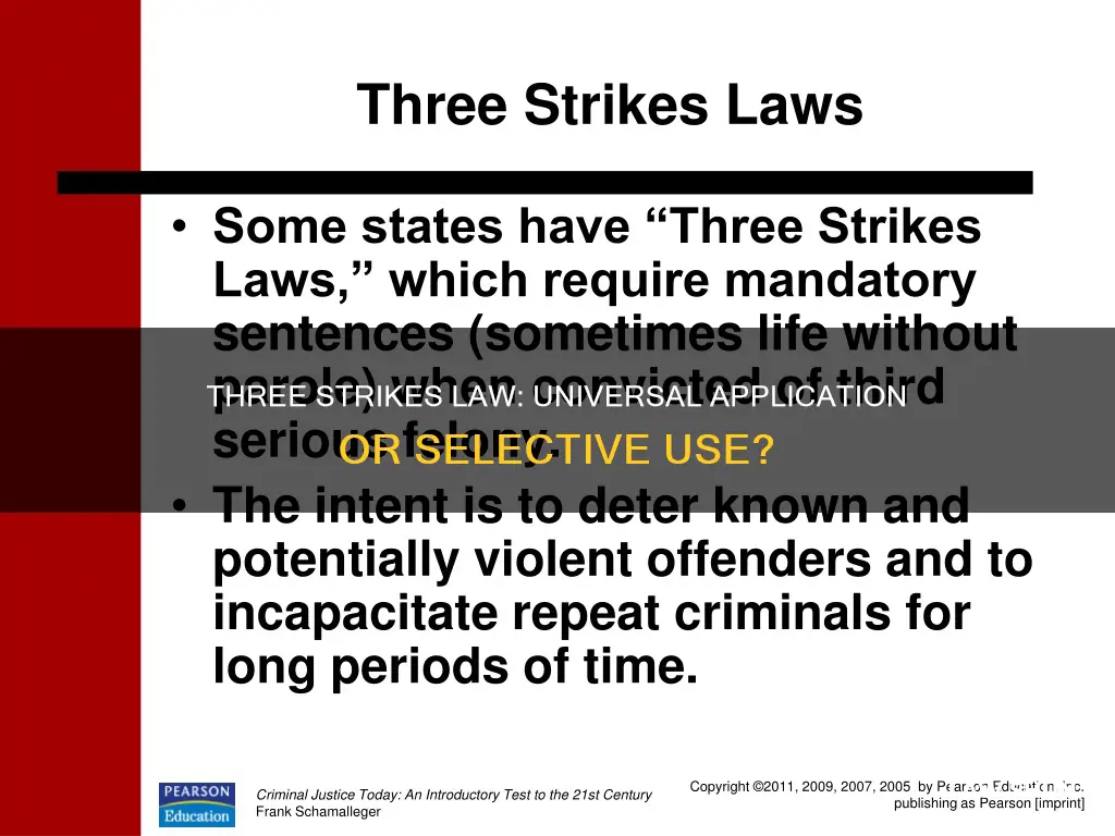 does three strikes apply to any law