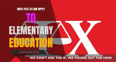 Title IX Law: Does It Extend to Elementary Education?