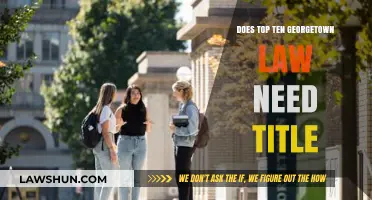 Does Georgetown Law's Top Ten Ranking Require a Title?