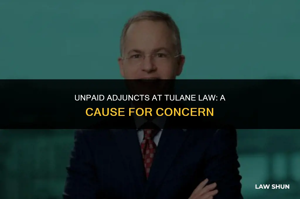 does tulane law not pay adjuncts