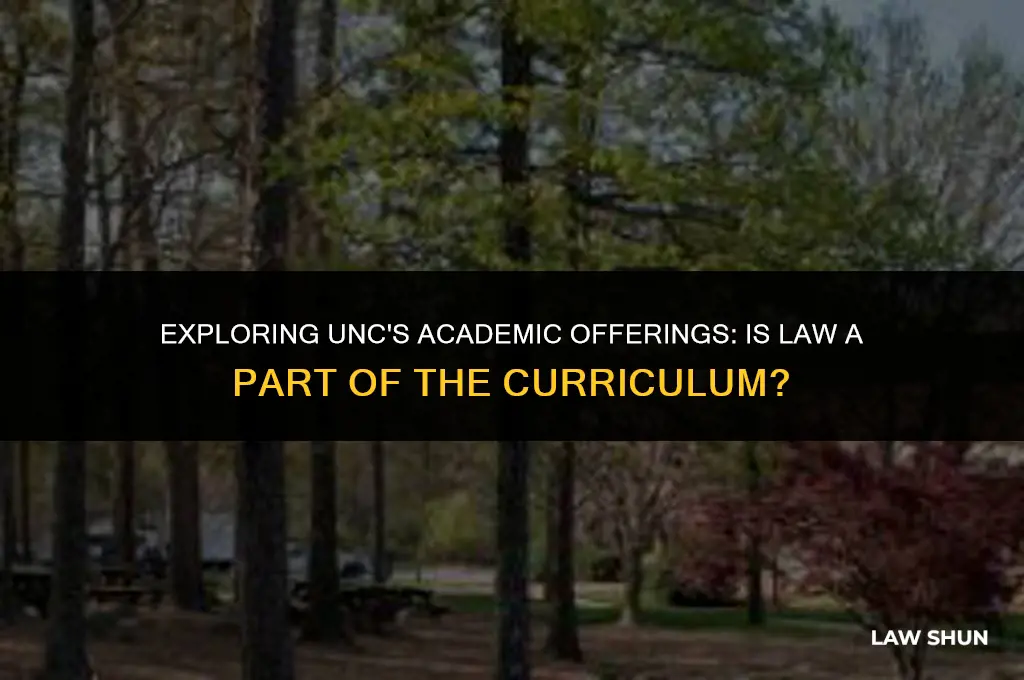 does unc have a law program