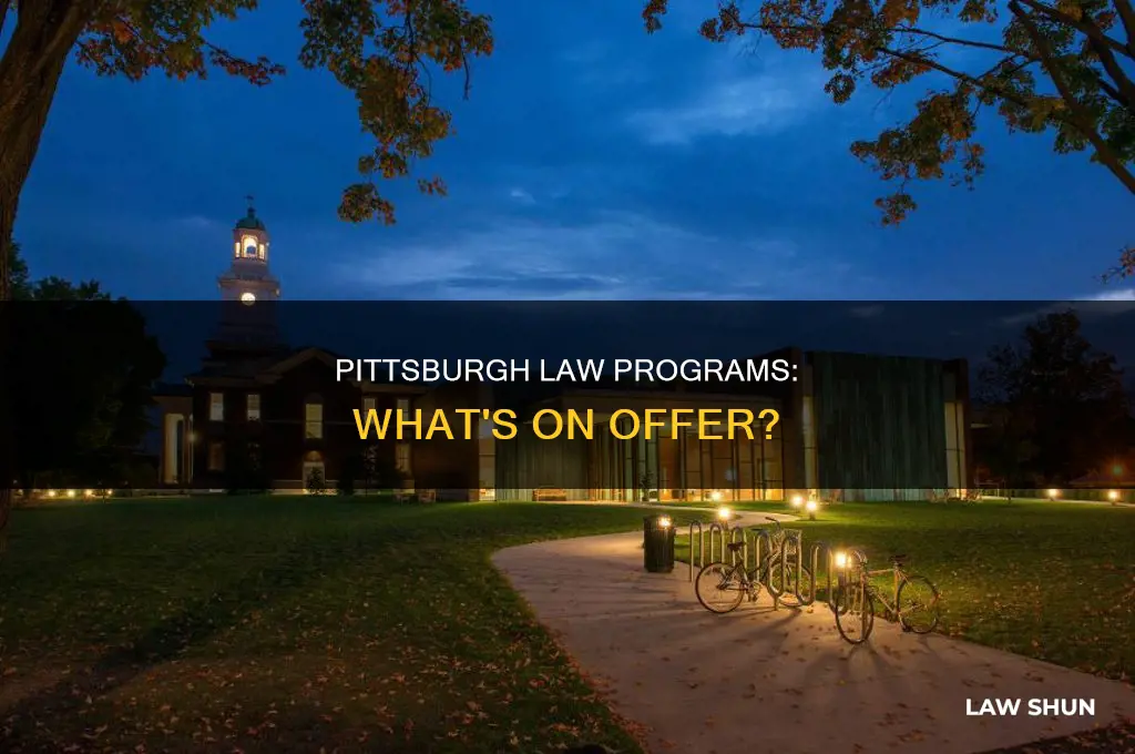 does university of pittsburgh have a law program