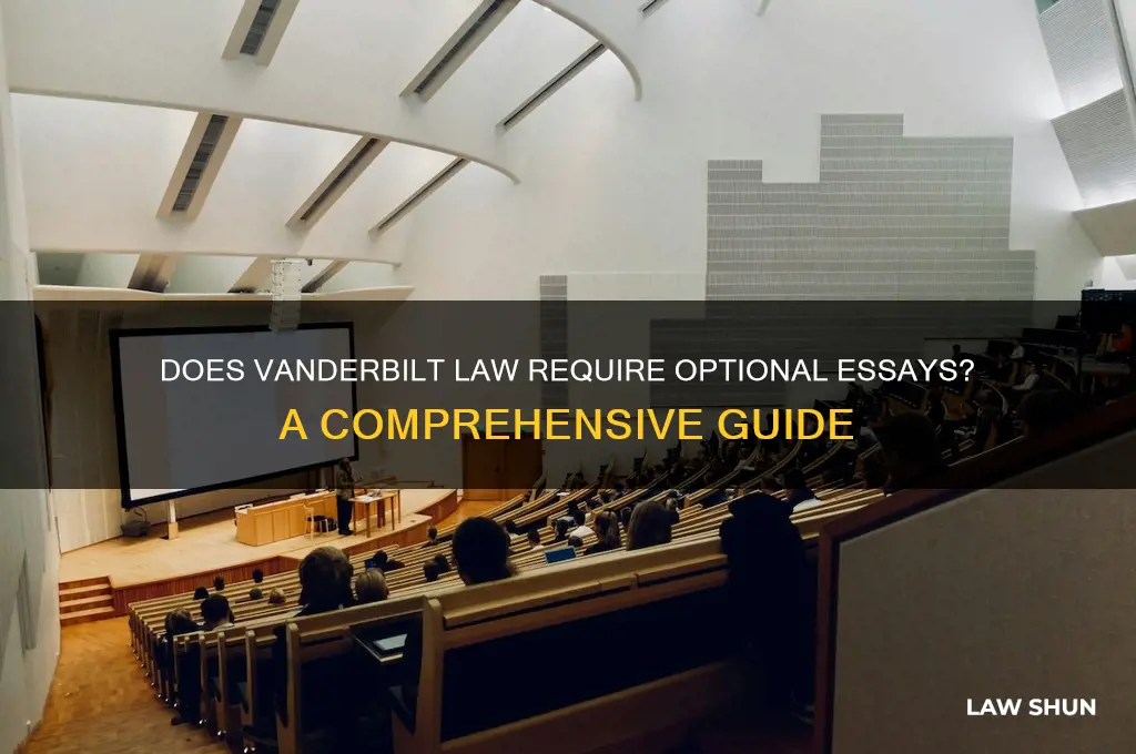 does vanderbilt have optional does vanderbilt law have optional essays
