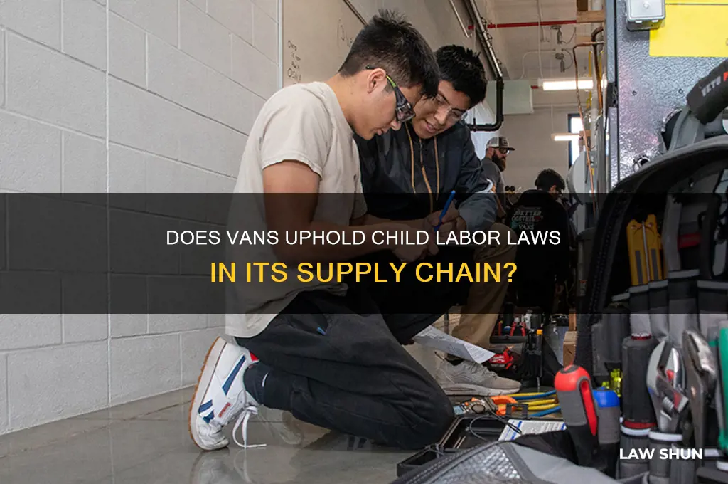 does vans obey child labor laws
