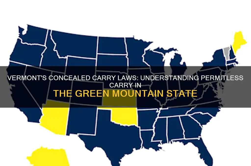 does vermont have a concealed carry law
