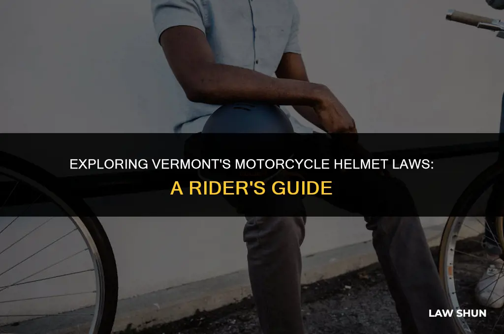 does vermont have a helmet law