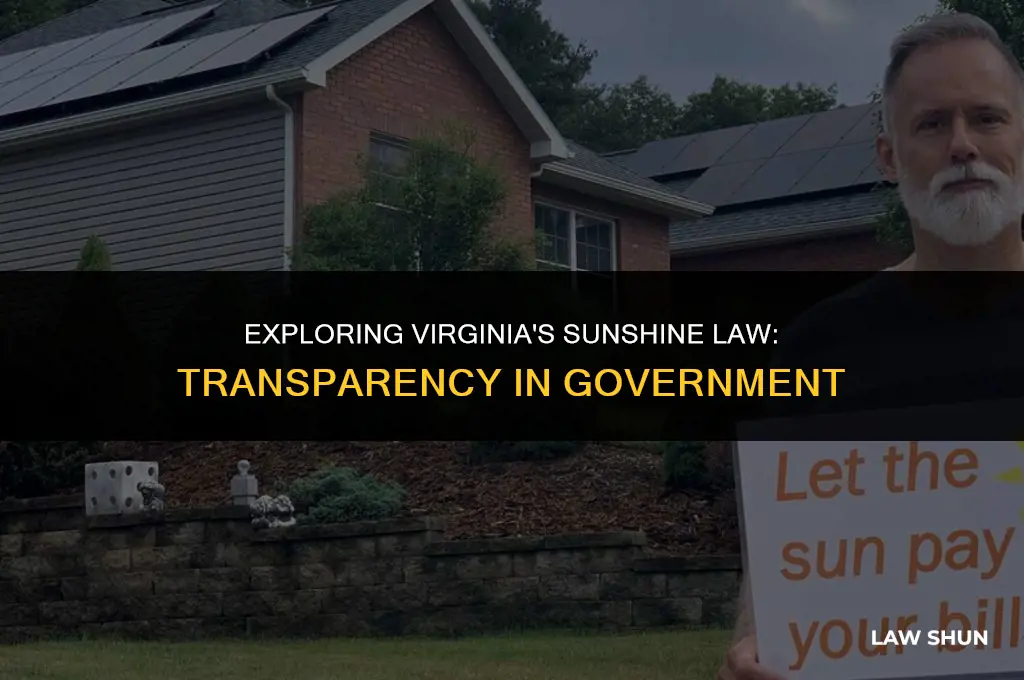 does virginia have a sunshine law