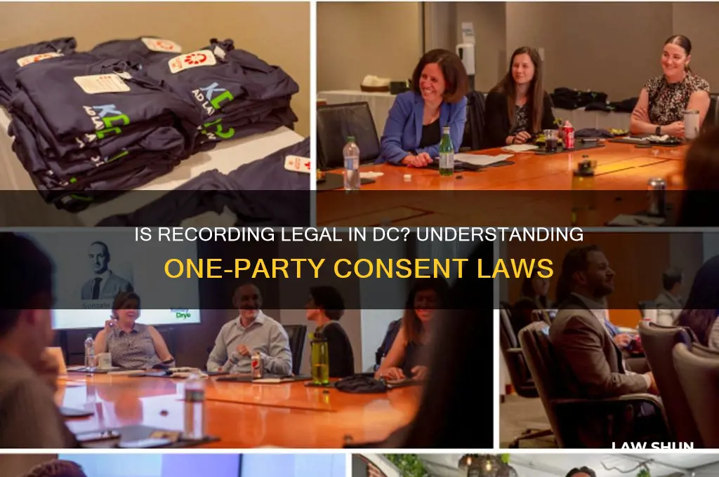 does washington dc have a one-party consent recording law