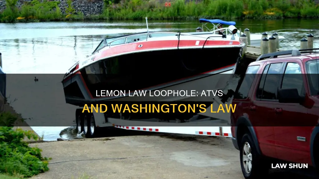 does washington lemon law apply to atvs