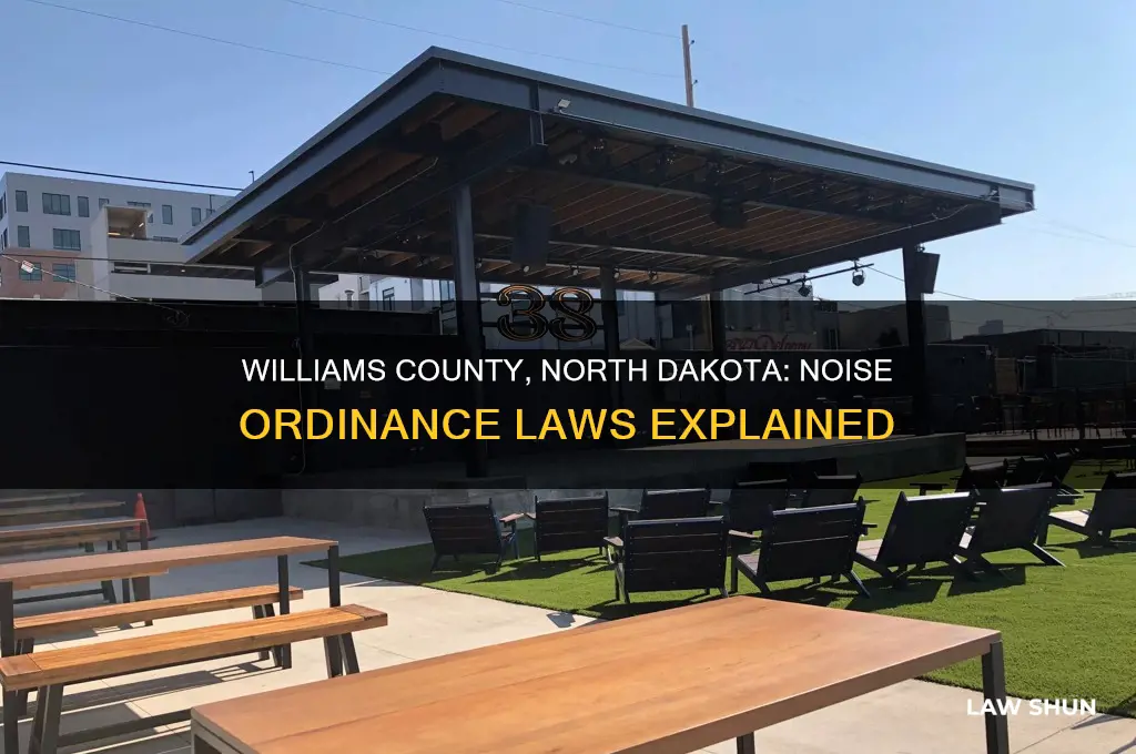 does williams county north dakota had a noise ordinance law